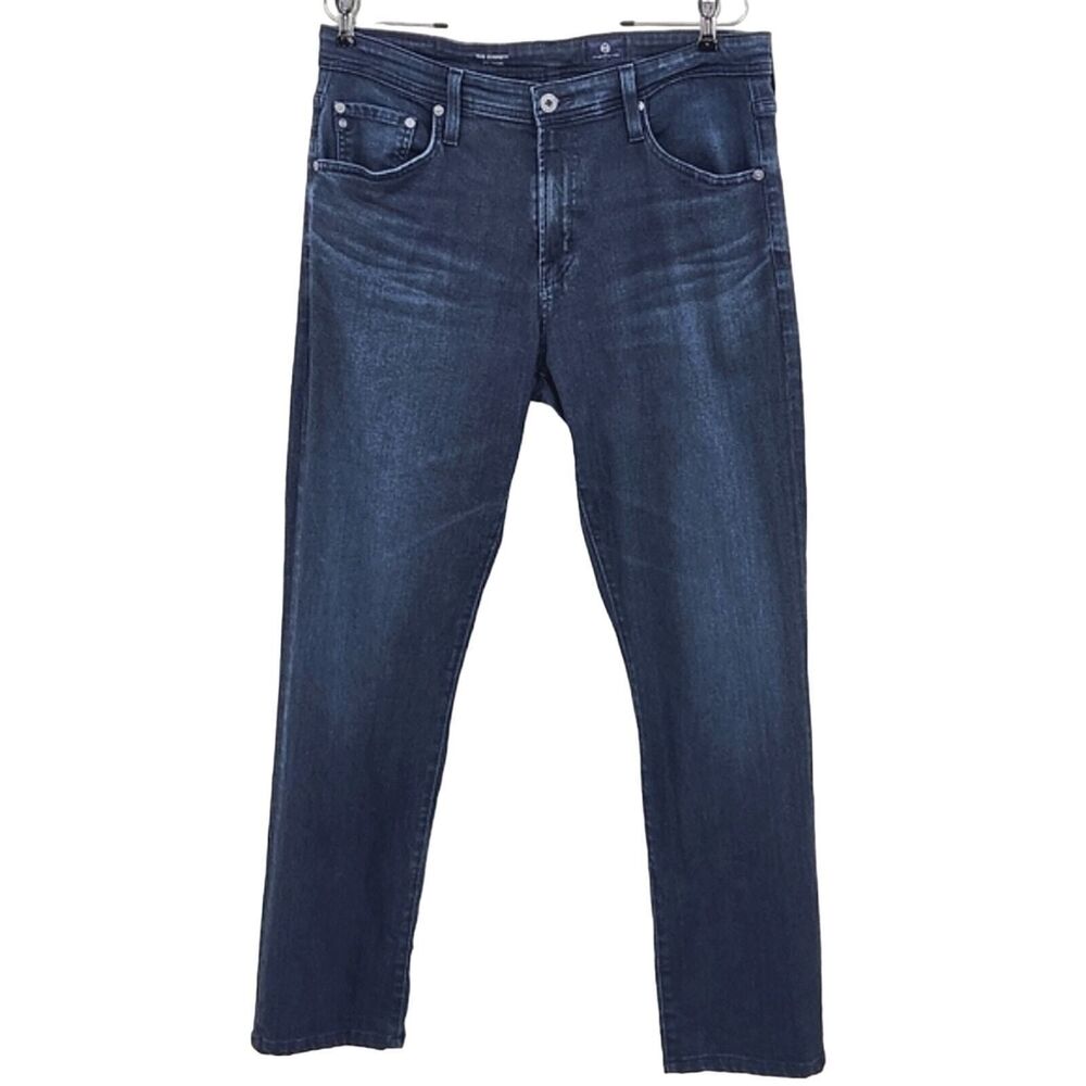 Adriano Goldschmied Everett Slim Straight Leg Denim Jeans Men's 34 Dark Blue
